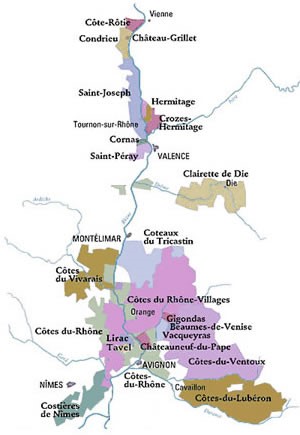 De vallei van de Rhône